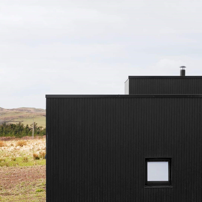 harlosh black h cabin dualchas architects scotland Isle of Skye